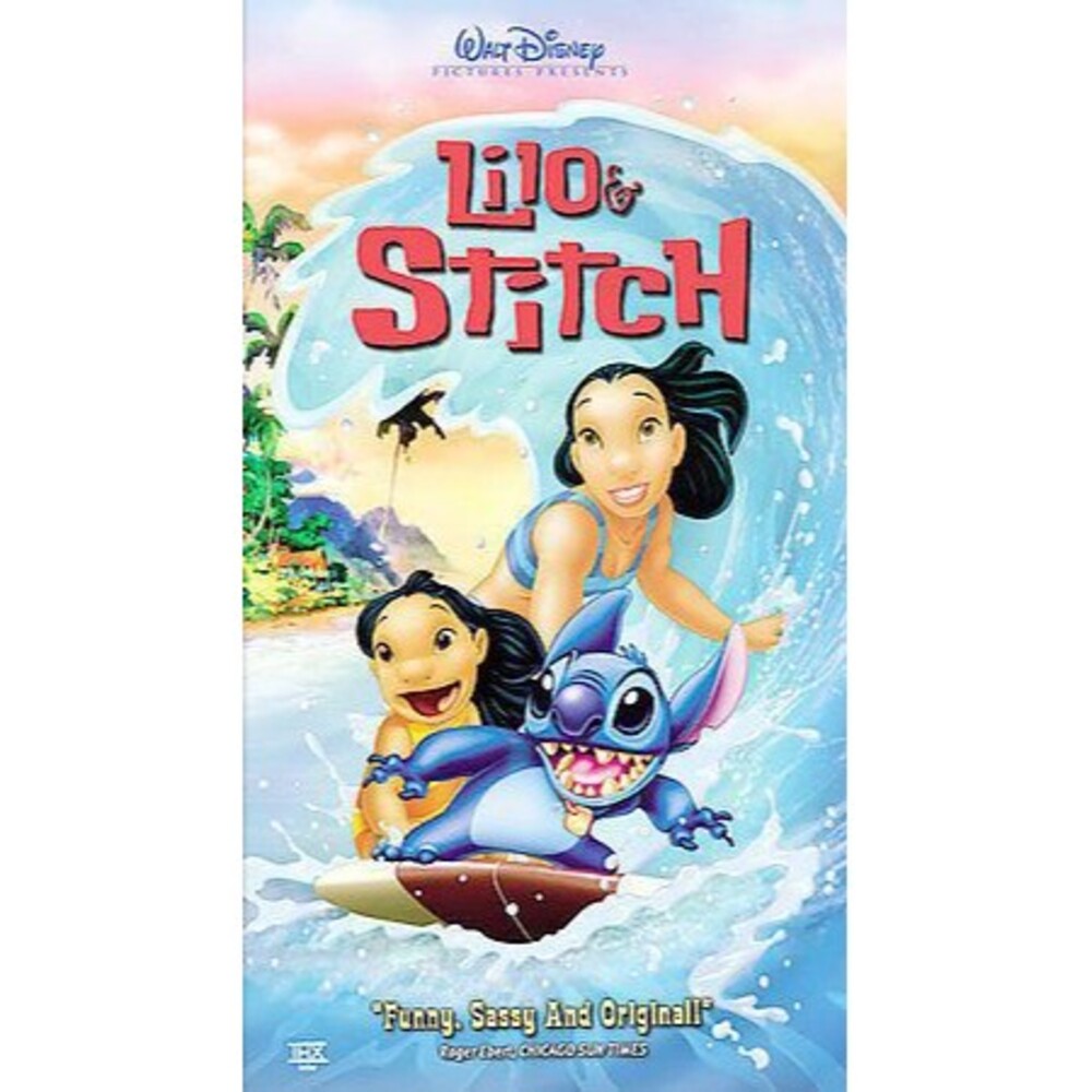 Lilo & Stitch VHS 2002 Walt Disney Animated Movie Clamshell Case Dog